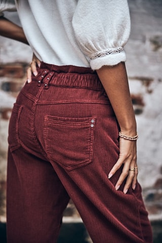 Pantalon Lara Veluto - Bordeaux