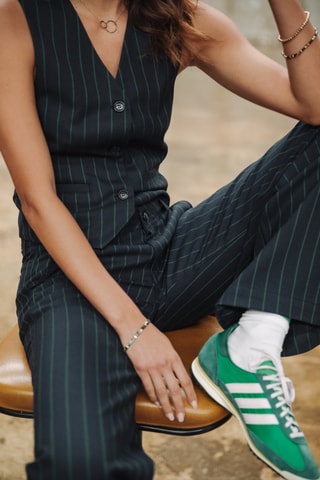 Pantalon Agatha Society - Bleu marine et vert