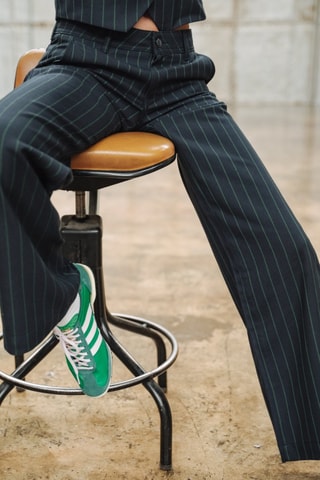 Pantalon Agatha Society - Bleu marine et vert