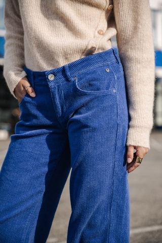 Pantalon Agatha Veluto - Bleu