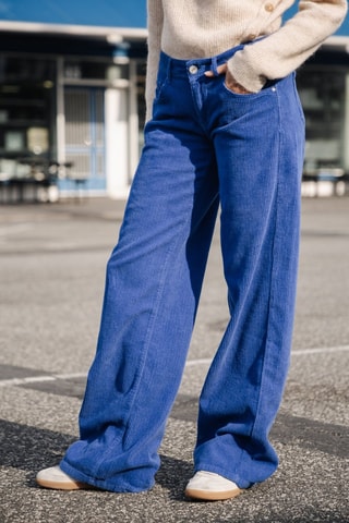 Pantalon Agatha Veluto - Bleu