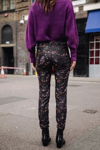 Calças Alexa High Waist Cropped Fiory - Multicor