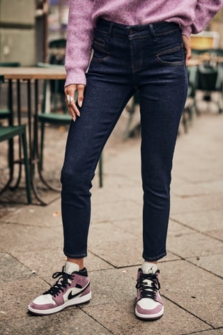 Jean Alexa High Waist Cropped S-SDM - Bleu foncé