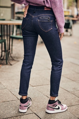 Jean Alexa High Waist Cropped S-SDM - Bleu foncé