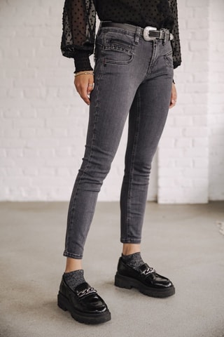 Jean Alexa High Waist Cropped S-SDM - Gris
