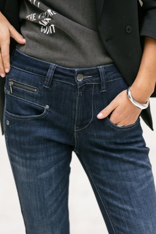 Jean Alexa High Waist Cropped S-SDM - Bleu foncé