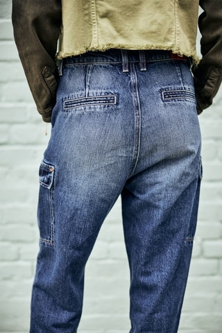 Calças de ganga direitas Olga Denim Azul