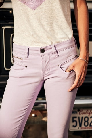 Jean slim Alexa Cropped New Magic Color - Mauve