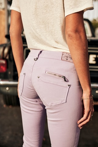 Jean slim Alexa Cropped New Magic Color - Mauve