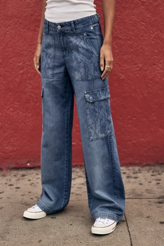 Calças de ganga Moxie Denim - Azul