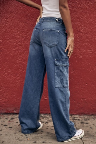 Calças de ganga Moxie Denim - Azul