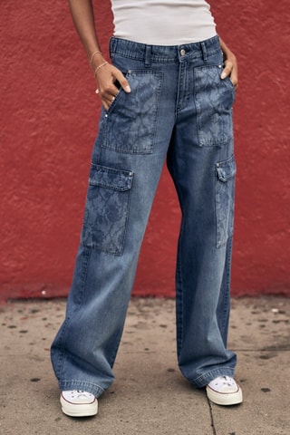 Calças de ganga Moxie Denim - Azul