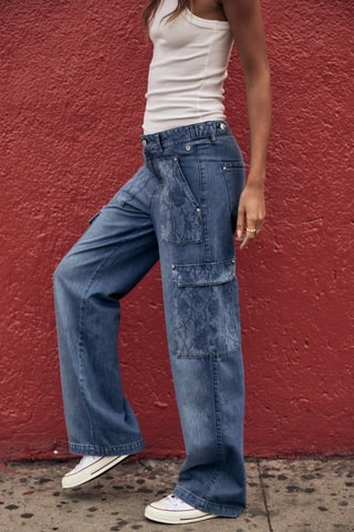 Calças de ganga Moxie Denim - Azul