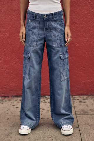 Calças de ganga Moxie Denim - Azul
