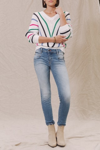 Jean 7/8 Alexa Cropped S-SDM - Bleu