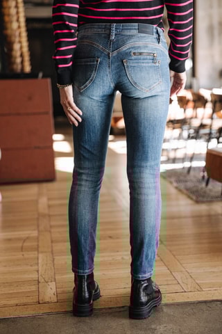 Jean 7/8 Alexa Cropped S-SDM - Bleu