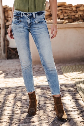 Jean 7/8 Alexa Cropped SDM - Bleu