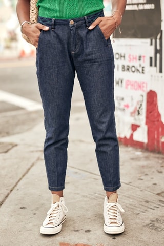 Calças de ganga Claudia Denim - Azul-escuro