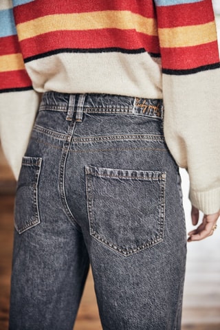 Calças de ganga 7/8 Edita Denim - Azul-escuro