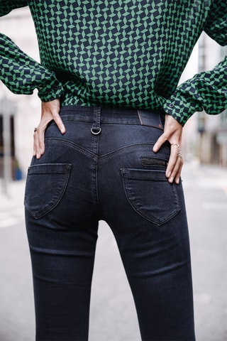 Jean slim 7/8 Alexa Cropped S-SDM - Bleu foncé