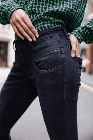 Jean slim 7/8 Alexa Cropped S-SDM - Bleu foncé