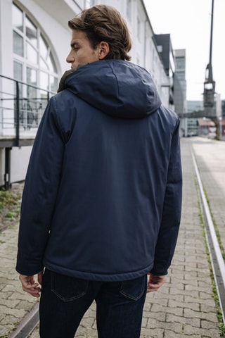 Veste imperméable à capuche Belleau Neo - Bleu marine