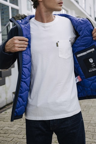 Veste imperméable à capuche Belleau Neo - Bleu marine