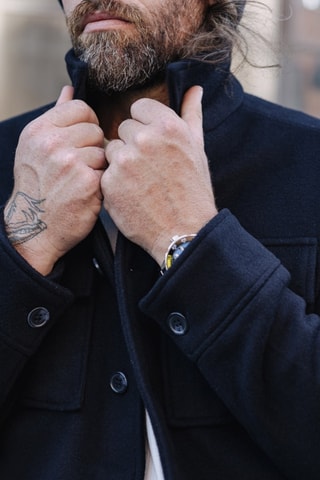 Veste en laine Izak Cosy - Bleu nuit