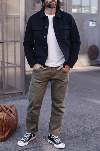 Veste en laine Izak Cosy - Bleu nuit