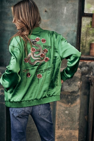 Bomber Troopie Snake - Verde