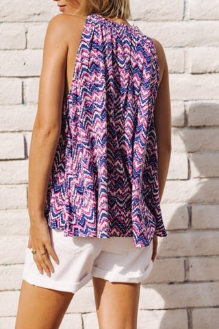 Top Nell Etnico - Bleu