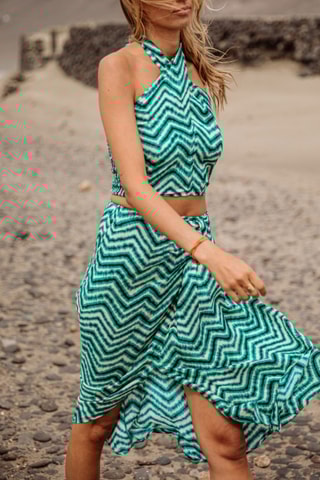 Top Olivia Dunely - Turquoise