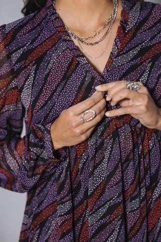 Vestido trapézio Rayane Pointello - Preto
