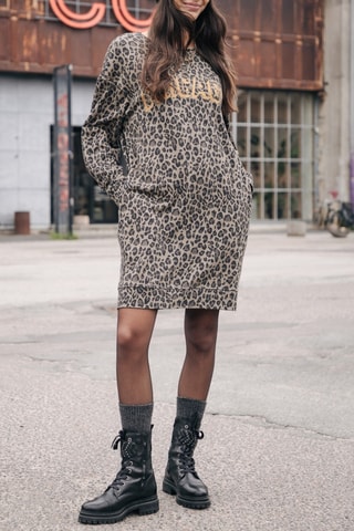Vestido-sweat Randsy Leo Chicago - Caqui