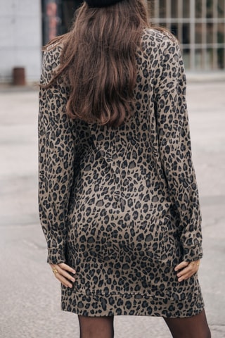 Vestido-sweat Randsy Leo Chicago - Caqui