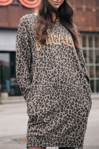 Vestido-sweat Randsy Leo Chicago - Caqui