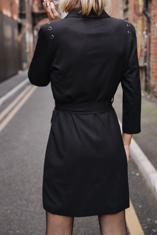Vestido curto Ranita Circle - Preto