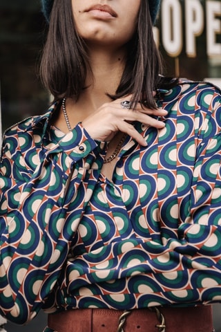 Vestido-camisa Rawen Disk - Bege