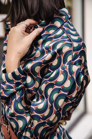 Vestido-camisa Rawen Disk - Bege