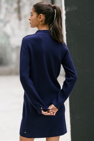 Vestido direito Reliane Plain - Azul