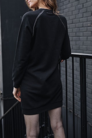 Vestido-sweat Roselia Chain - Preto