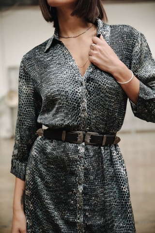 Vestido-camisa Ruffine Appaloosa - Azul