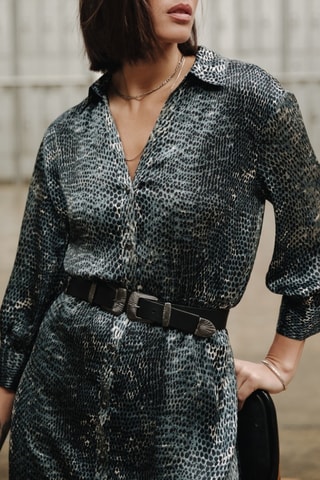 Vestido-camisa Ruffine Appaloosa - Azul