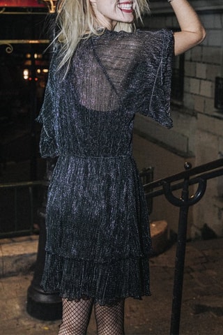 Vestido estilo patinadora Riana Preto