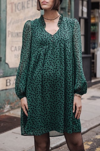 Vestido trapézio Rayane Clover Verde