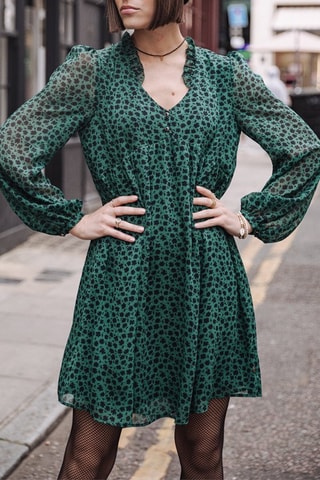 Vestido trapézio Rayane Clover Verde