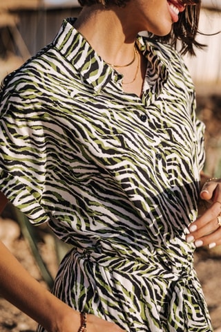 Vestido Raffia Tigerly - Verde