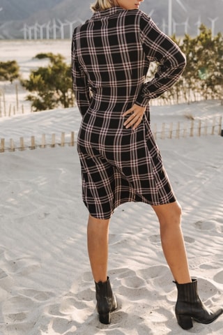Vestido Relly Plaid - Preto