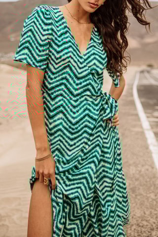 Vestido Rifa Dunely - Turquesa