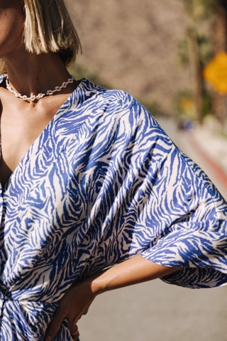 Vestido Roza Zebrure - Azul